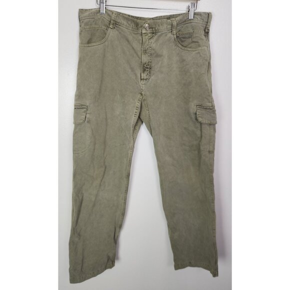 Gramicci Men's Sz. 36 x 32 Olive Green Cargo Canvas Pants - Picture 1 of 6